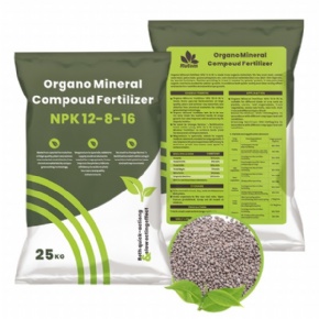 Organo Mineral Compoud Fertilizer NPK 12-8-16